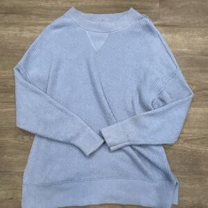 Aerie Soft Blue Crew Neck Sweater